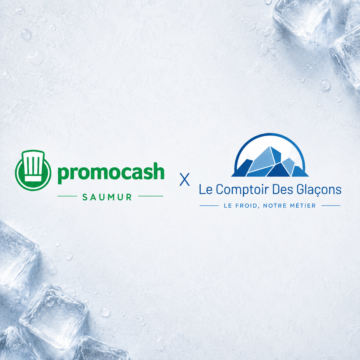 Partenariat Promocash_Le Comptoir des Glaçons Partenariat entre Promocash, spécialiste de la distribution pour les professionnels de la restauration et Le Comptoir des Glaçons